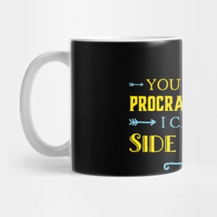 Procrastination Side Quests Humor Lazy Mug